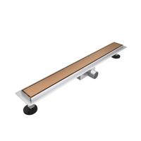 Fortifura Galeria douchegoot - 80cm - gesloten rooster - vloerflens - Geborsteld koper PVD (Koper) SW679910/SW1075323 - thumbnail