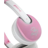 Groov-e GV590PW Kidz On-Ear DJ-stijl hoofdtelefoon met verstelbare hoofdband, zachte oorkussens, 3,5 mm hoofdtelefoonaansluiting - roze - thumbnail
