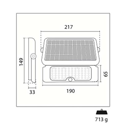 Floodlight DVERSO 5 W 500 lm 4000 K