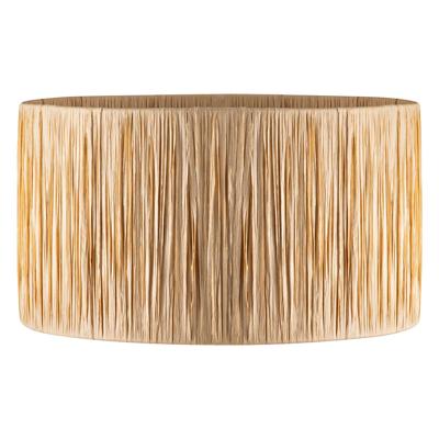 Raffia lampenkap - cilindrisch - beige - Boheemse stijl - ø40 x 22 cm - E27 fitting - Ontworpen voor Vloerlamp en Pendellamp - Ontworpen voor woonkamer en eetkamer