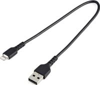 Kabel USB naar Lightning Startech RUSBLTMM30CMB USB A Zwart - thumbnail