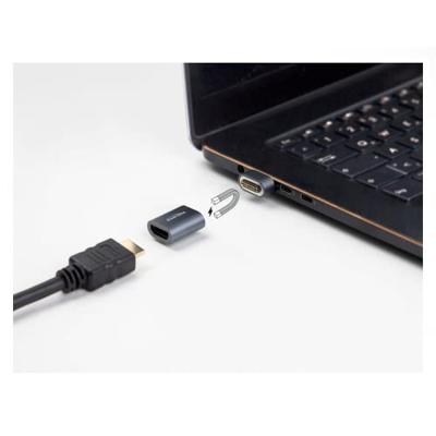 Delock 66684 HDMI Adapter male naar female 8K 60 Hz magnetisch