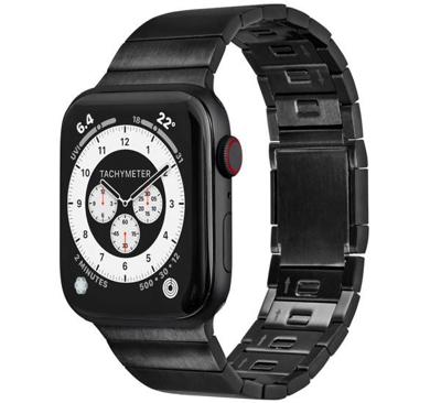 LAUT LINKS 2.0 Stainless Steel Apple Watch 42mm / 44mm / 45mm / 49mm Zwart