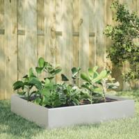 VidaXL Plantenbak verhoogd 100x100x33,5 cm roestvrijstaal - thumbnail