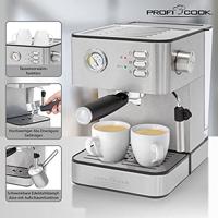 Profi Cook PC-ES 1209 Espressomachine met filterhouder RVS 850 W - thumbnail