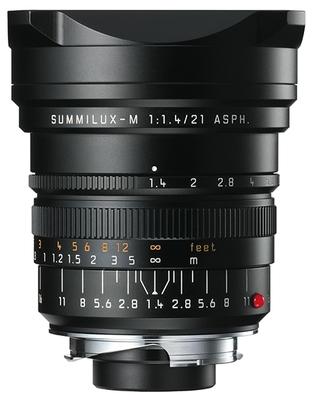 Leica 11647 M 21mm F/1.4 Summilux ASPH zwart Finish 11647