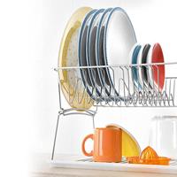 Tomado-Metaltex Silver Afdruiprek 45x31x28Cm 2 Verdiepingen - thumbnail