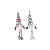 Decoratieve figuren DKD Home Decor Kerstmis Kabouter LED Licht Polyester (22 x 12 x 64 cm) (2 Stuks) - thumbnail
