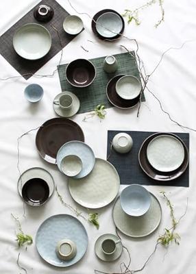 Salt & Pepper Ontbijtborden / Dessertborden Artisan Organisch Groen 20 cm - 4 Stuks