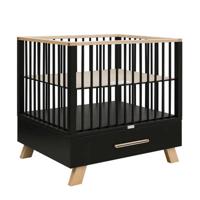 Bopita box Lisa met lade Mat Zwart/Naturel - thumbnail