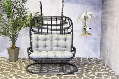 2-persoons hangstoel zwart