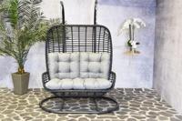 2-persoons hangstoel zwart - thumbnail