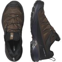 Salomon X ULTRA 360 LEATHER GORE-TEX Lage Wandelschoen Heren Dark Earth/Delicioso/Sharkskin 8,5 - thumbnail