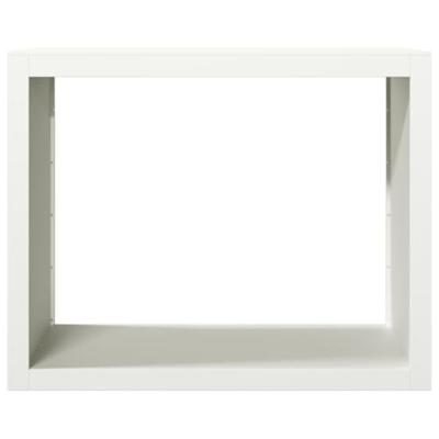 VidaXL Haardhoutrek 100x40x80 cm staal wit VidaXL Haardhoutrek 100x40x80 cm staal wit