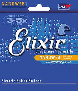 Elixir 12077 Electric NPS Nanoweb Light-Heavy 10-52 snarenset