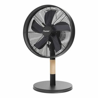 Bestron dft35wb tafelventilator (zwart/houtkleur, ø 35 cm)