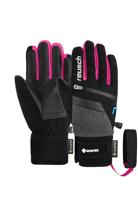 Reusch Travis GORE-TEX Junior Handschoen Kinderen Black / Black Melange / Pink Glo 6,5 - thumbnail