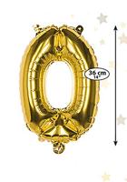 Cijfer Ballon &apos;9&apos; Folie Rosé Goud 36cm - thumbnail