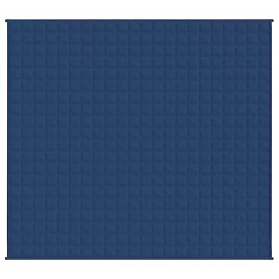 VidaXL Verzwaringsdeken 220x230 cm 15 kg stof blauw