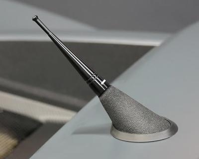 Antenne voor auto's Foliatec Fact Design Zwart (9 cm)