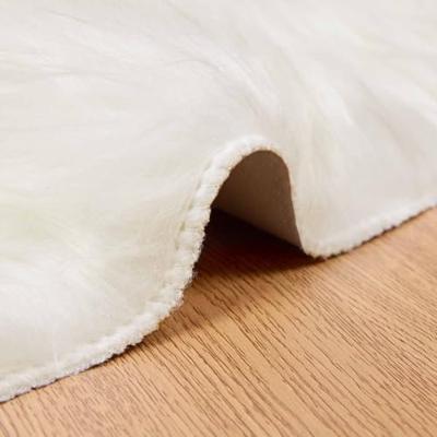 VidaXL Nep schapenvacht tapijt tafalla wit ø 100 cm polyester