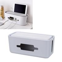 Home kabel opbergdoos holle draad snoer veiligheid tidy organisator container grootte: heighten (grijs) - thumbnail