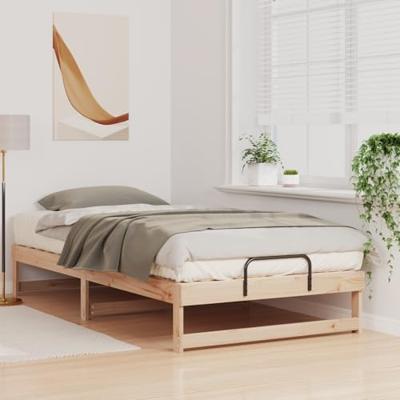 Bedframe met Draaghandvatten Bruin 100 x 200 cm Bedframe met Draaghandvatten Bruin 100 x 200 cm