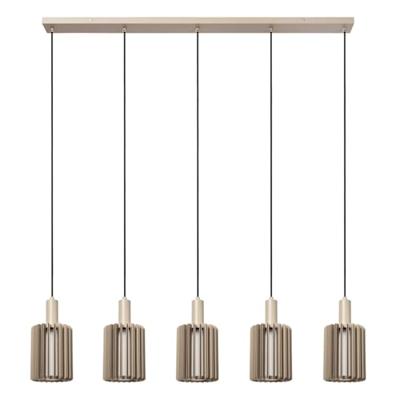 Lucide LAMBRES - Hanglamp - 5xE27 - Taupe