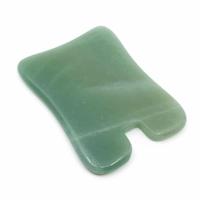 Guasha Schraper Groene Aventurijn Rechthoek - thumbnail