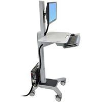 Ergotron WorkFit-C TV-wagen Aantal monteerbare displays: 1 Display(s) 25,4 cm (10) - 55,9 cm (22) Grijs In hoogte verstelbaar, Toetsenbordhouder, Kantelbaar, - thumbnail