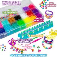 Bandai - Rainbow Loom Mega Combo Set - Armband maken - Loom met 5600 elastieken - Bedels en kralen - CD00101 - thumbnail