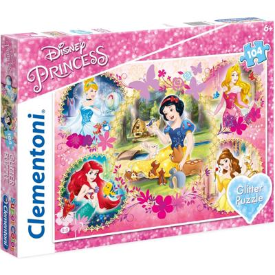 Clementoni legpuzzel Disney Prinses Glitter meisjes 104 stukjes Clementoni legpuzzel Disney Prinses Glitter meisjes 104 stukjes