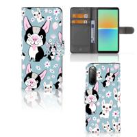 Sony Xperia 10 IV | Telefoonhoesje | Met pasjeshouder | Hondjes - thumbnail