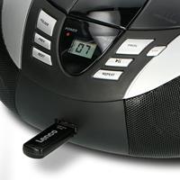 Lenco SCD 37 - Draagbare FM Radio met CD Speler - Ondersteunt CD, CD-R/RW en MP3 CD - Met Repeat Functie - Zwart - thumbnail