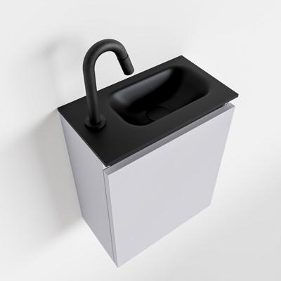 MONDIAZ TURE 40cm toiletmeubel cale. EDEN wastafel urban rechts 1 kraangat