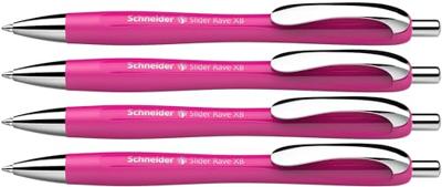 Schneider Schreibgeräte Slider Rave XB 132554 Balpen 0.7 mm Kleur inkt: Blauw 4 stuk(s) Schneider Schreibgeräte Slider Rave XB 132554 Balpen 0.7 mm Kleur inkt: Blauw 4 stuk(s)
