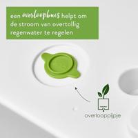Elho Vivo Next plantenbak met wielen 80cm wit - thumbnail