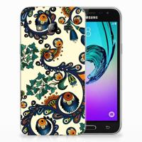 Siliconen Hoesje Samsung Galaxy J3 2016 Barok Flower - thumbnail