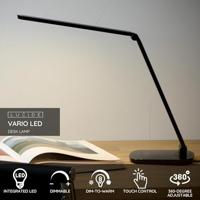 Lucide VARIO LED - Bureaulamp - LED Dimb. - CCT - 1x8W 2700K/6500K - Zwart - thumbnail