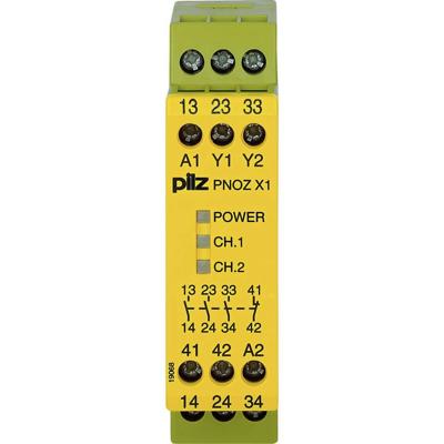 PILZ PNOZ X1 24VAC/DC 3n/o 1n/c Veiligheidsschakelapparaat 3x NO, 1x NC (b x h x d) 22.5 x 87 x 121 mm 1 stuk(s) PILZ PNOZ X1 24VAC/DC 3n/o 1n/c Veiligheidsschakelapparaat 3x NO, 1x NC (b x h x d) 22.5 x 87 x 121 mm 1 stuk(s)