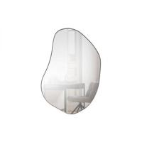 WOOOD Organische Spiegel 'Romee' 100 x 70cm, kleur Zwart - thumbnail