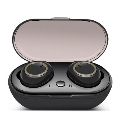 TWS-a1 Bluetooth headset 5 0 True Wireless Mini onzichtbare sport Running muziek koptelefoon met Oplaaddoos Mic (zwart)