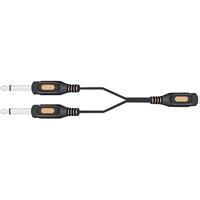Speaka Professional SP-7870288 jack audio Y-adapter [2x jack plug 6,35 mm - 1x jack 6,35 mm] zwart - thumbnail
