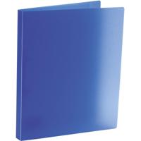 Bronyl ringmap, voor ft A4, uit PP, 2 D-ringen van 15 mm, transparant blauw - thumbnail