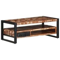 Salontafel 90x50x36 cm massief gerecycled hout meerkleurig - thumbnail