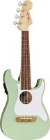 Fender Fullerton Strat Uke WN White Pickguard Surf Green elektrisch-akoestische ukelele - thumbnail