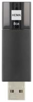 HEMA USB stick 2.0 8GB zwart - thumbnail