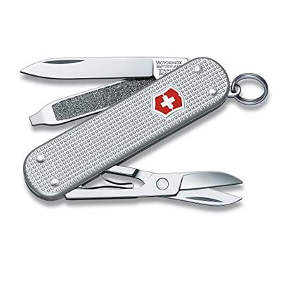 Victorinox Classic SD Alox, 58 mm, silver 0.6221.26 Zwitsers zakmes Aantal functies 5 Zilver