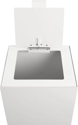 V-Part top met klep voor modulaire afvalbak 85 l en 90 l, wit