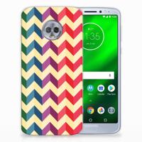 Motorola Moto G6 Plus TPU bumper Zigzag Multi Color - thumbnail